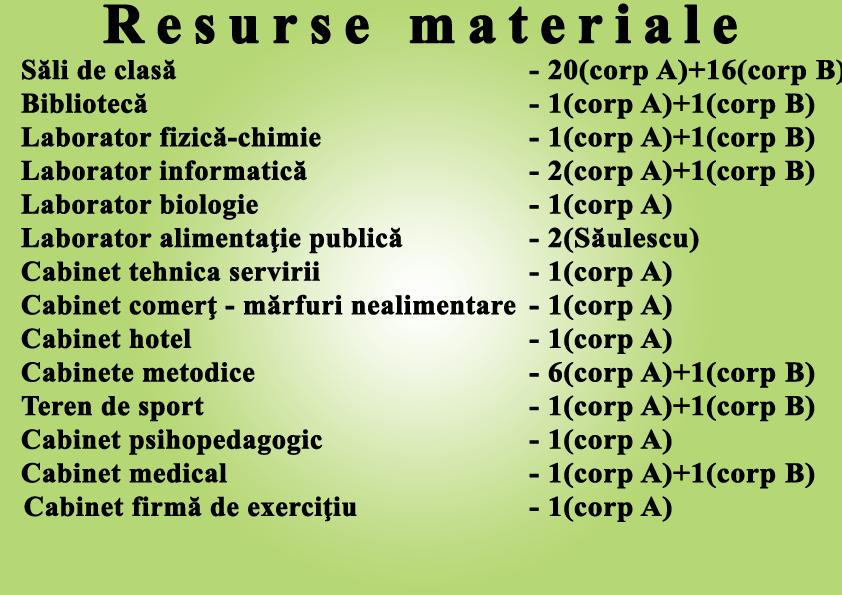 Resurse materiale